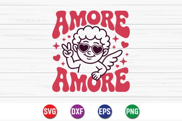 Amore Cute Valentine T-Shirt Design Review