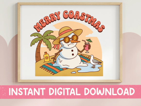Merry Coastmas Beach Snowman Design Review