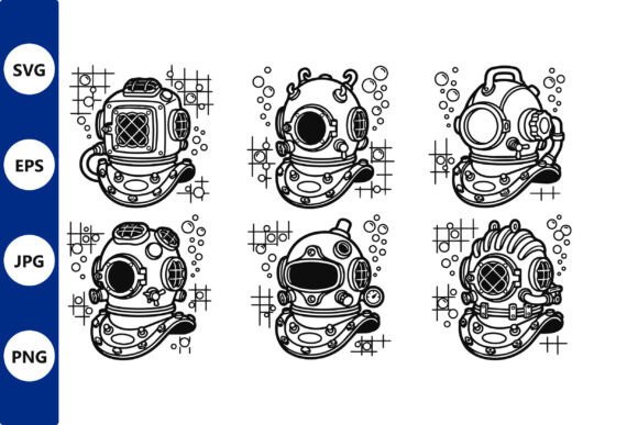Vintage Diving Helmet Line Art Review