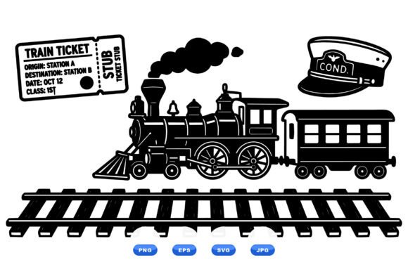 Vintage Steam Train Clipart Review